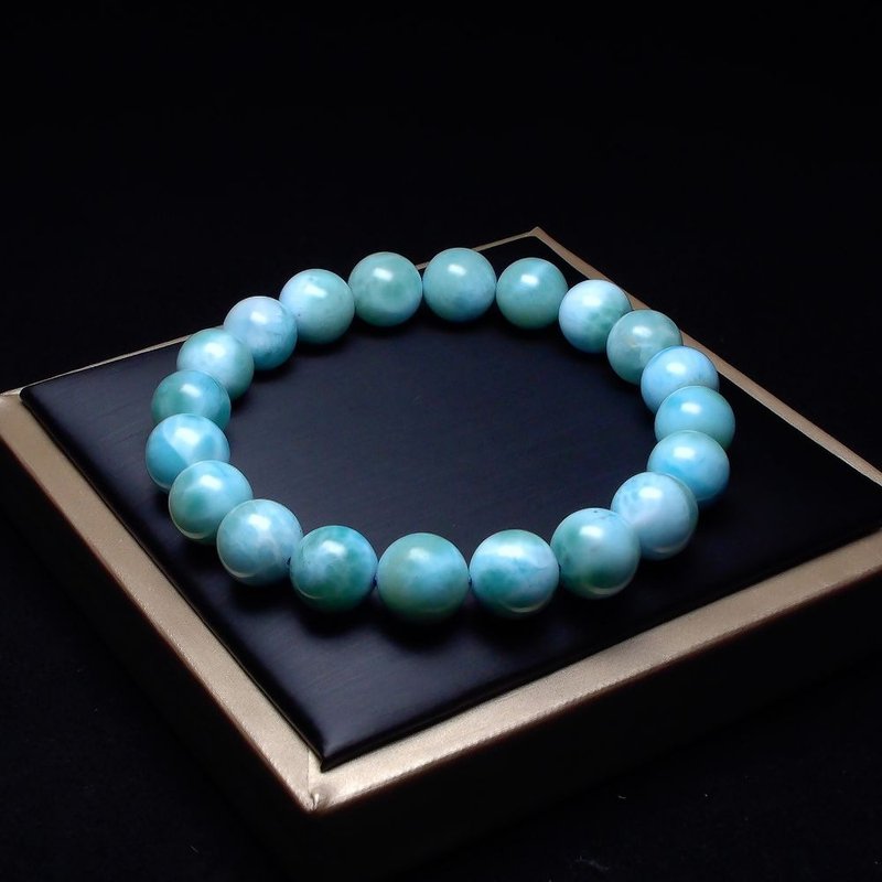 拉力瑪(海紋石) 玉化手鍊 10.9mm QBR-00123 - 手鍊/手鐲 - 水晶 