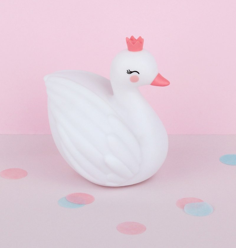 A Little Lovely Company in the Netherlands – Healing Little Swan Night Light - Lighting - Plastic 