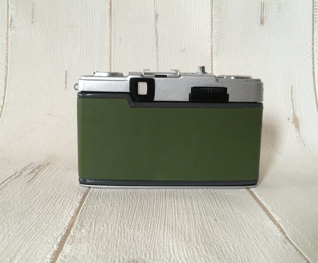 オリンパス PEN EE-2 抹茶グリーンの本革バージョン 【06-I