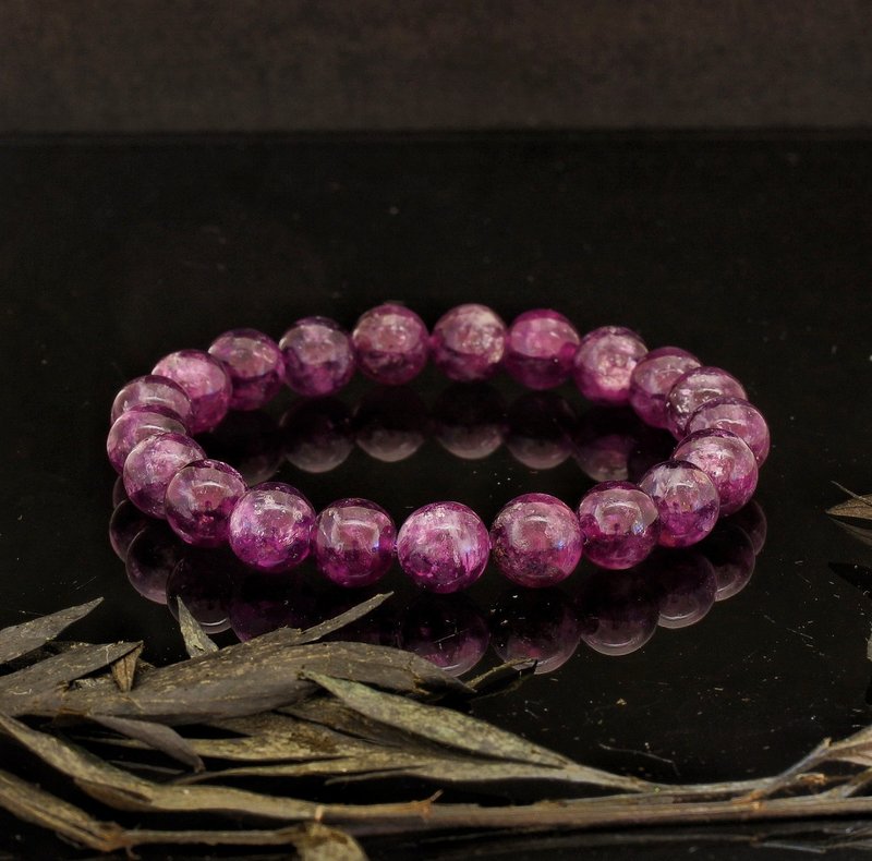 紫鋰雲母 9mm 水晶手鍊 ( Lepidolite 9mmCrystal Bracelet ) - 手鍊/手環 - 水晶 