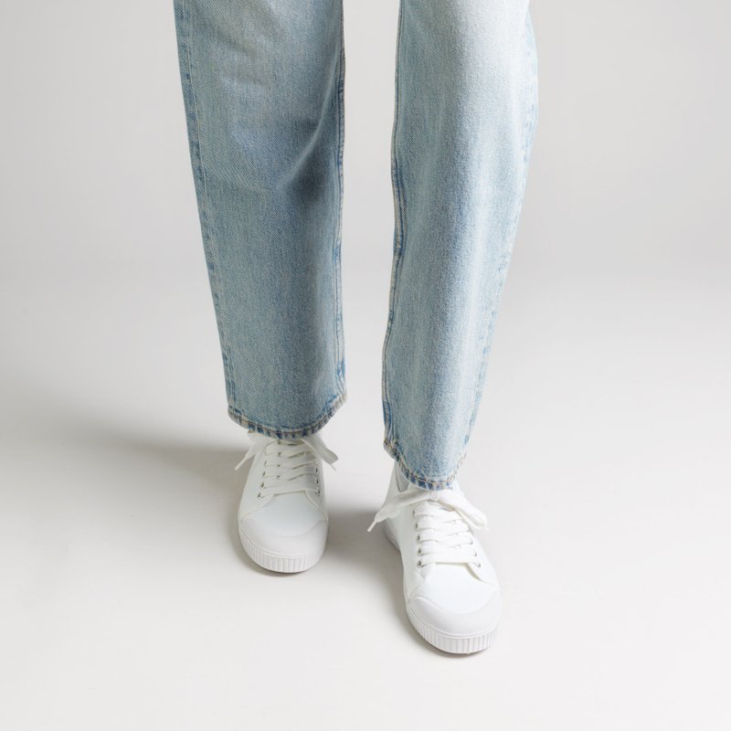 小白鞋 女款 / 法國Spring Court官方旗艦 / G2 / 有機棉 - 女休閒鞋/帆布鞋 - 棉．麻 白色