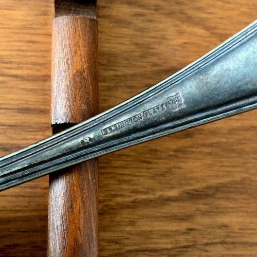 アンティーク　紋章デザイン スプーン　シルバー　オルモル　グローブドマリエ アンティーク 紋章デザイン スプーン シルバー オルモル