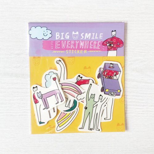 Macaron TOE 馬卡龍腳趾 Big Smile Everywhere | 貼紙包(10入)