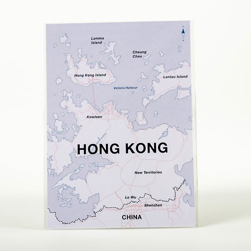 上水貨舖 萬用祝賀卡—香港地圖