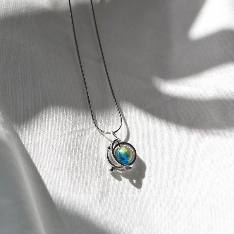 Tri-Astral necklace - Necklaces - Stainless Steel Silver