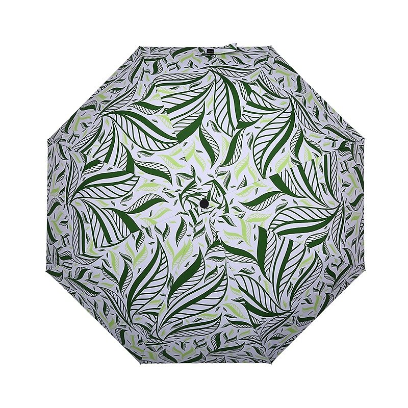 【ドイツ】コボルドアンチUV-ロータスジャングル-撥水パープル傘-3つ折り-グリーン - 傘・雨具 - その他の素材 グリーン