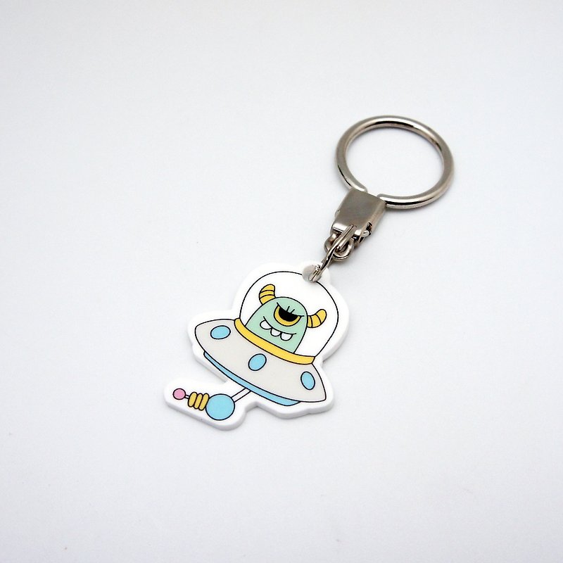 BLR Key Ring A Monster A Day [ Evil Aliens ] KR26 - Keychains - Acrylic Green