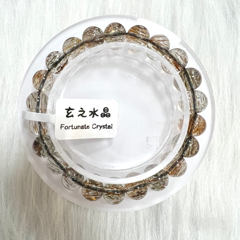 黑金超七手串 | 水晶 | 水晶手串 | 水晶手鏈 | 水晶手鍊 - 手鍊/手環 - 水晶 金色