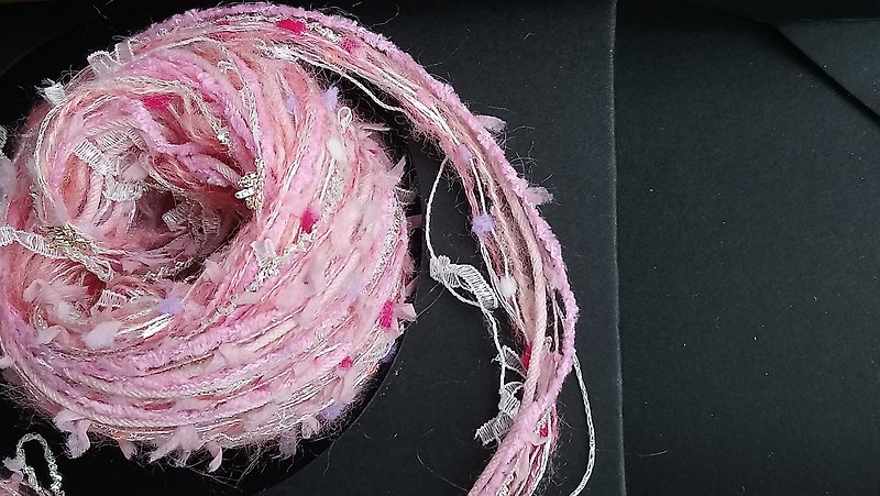 引き揃え糸 - 編み物/刺繍/羊毛フェルト/裁縫 - ポリエステル ピンク