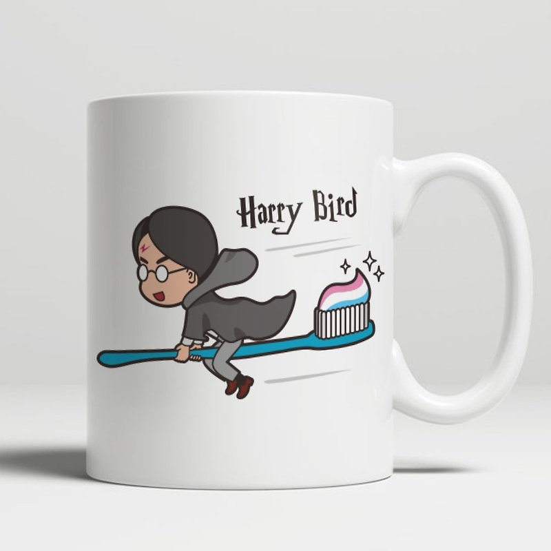 Harry Bird Mug - แก้วมัค/แก้วกาแฟ - เครื่องลายคราม ขาว