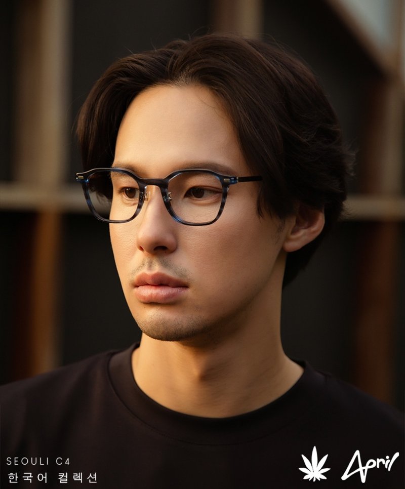 Acetate x Titanium combination Craftsmanship : Premium Quality - 眼鏡/鏡框 - 其他材質 藍色