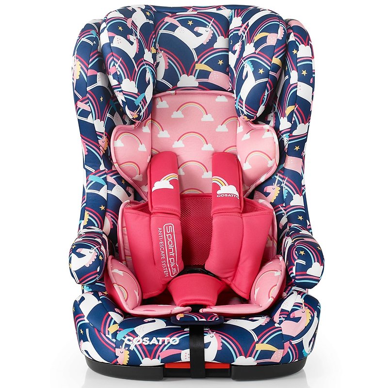 Cosatto Hubbub Group 123 Isofix Car Seat – Magic Unicrons (5 point plus) - Kids' Furniture - Other Materials Pink