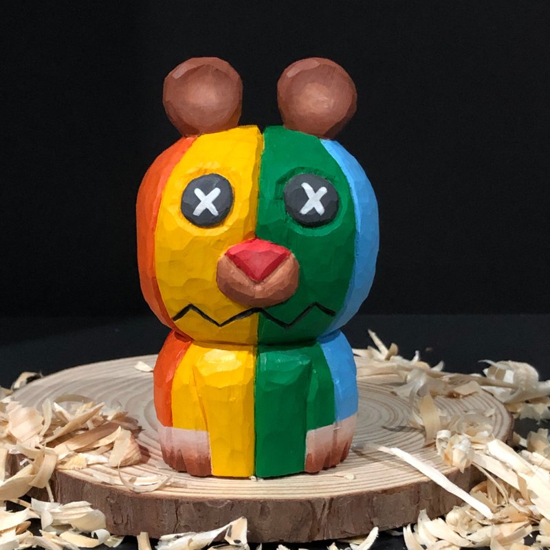 Rainbow Monster - Items for Display - Wood Multicolor