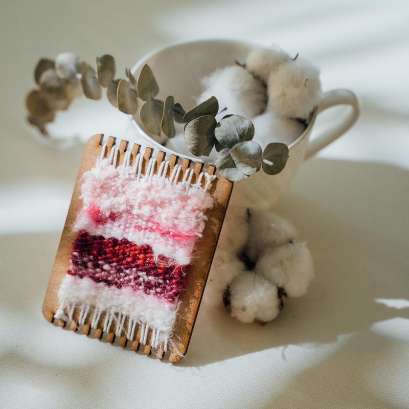 Mini woven board/with thread/random thread/loom - Knitting, Embroidery, Felted Wool & Sewing - Wool 