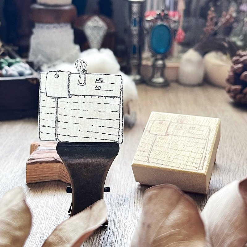 Hand- drawn stamp Note - Stamps & Stamp Pads - Wood 