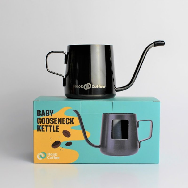 【Hook Coffee 】Hand-made coffee pot Stainless Steel narrow-necked pot 200ml - Coffee Pots & Accessories - Other Materials 