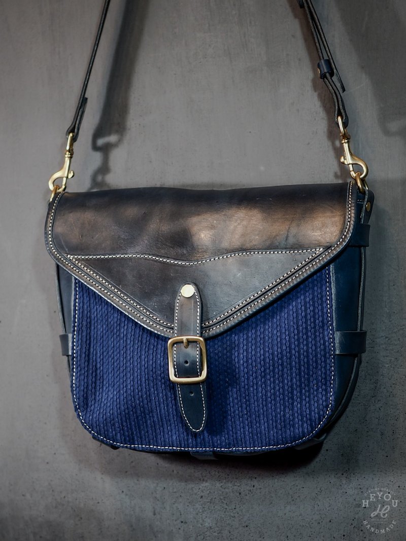 The Wayfarer's Bag-Type.3-旅人馬鞍包 - 側背包/斜背包 - 真皮 多色