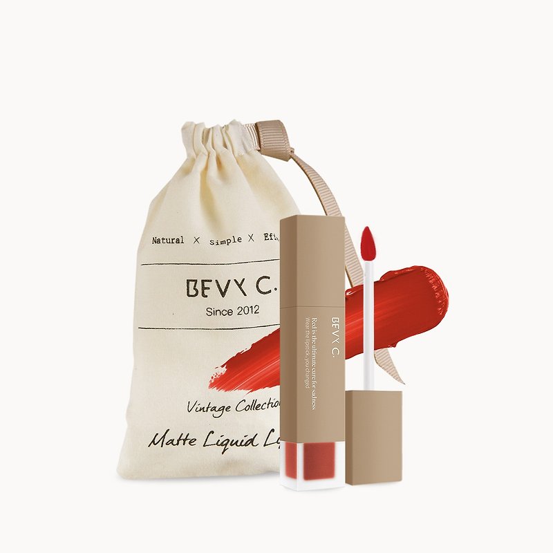 【New】Vintage Collection Matte Liquid Lipstick 5g - Lip & Cheek Makeup - Other Materials Red