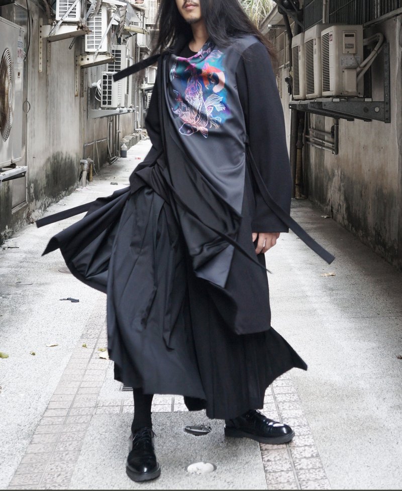 19AW 解構印花西裝大衣 - 男夾克/外套 - 羊毛 