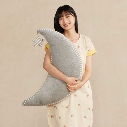 YVONNE COLLECTION以旺傢飾 月亮抱枕-迷霧灰