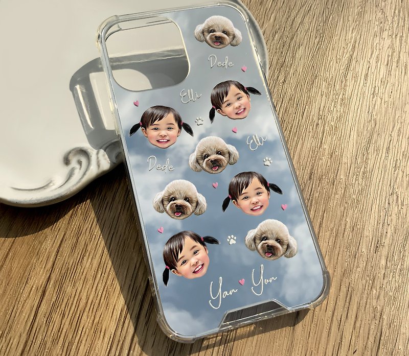 |Custom|Mirror case for children|Iphone case|Head style|One or more - Phone Cases - Plastic 