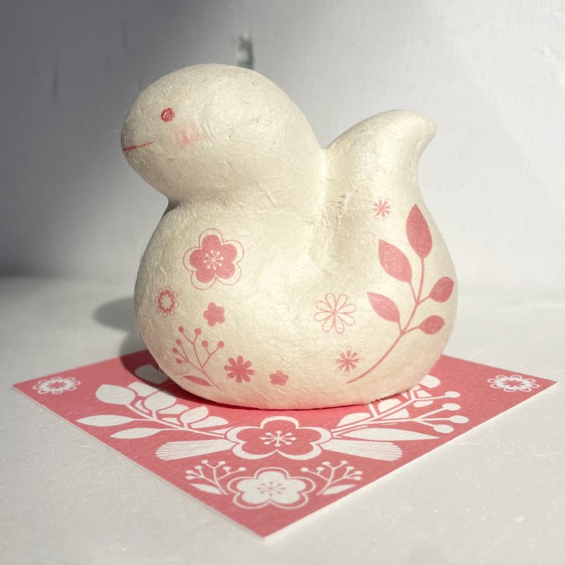 Kyoto Japanese paper decoration-petit cute little pink snake - Items for Display - Other Materials 