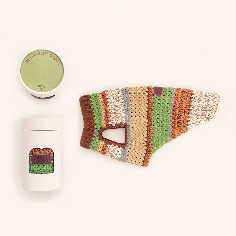 手工小針衣 #撲草滾一圈 #1 - 寵物衣服 - 其他人造纖維 多色