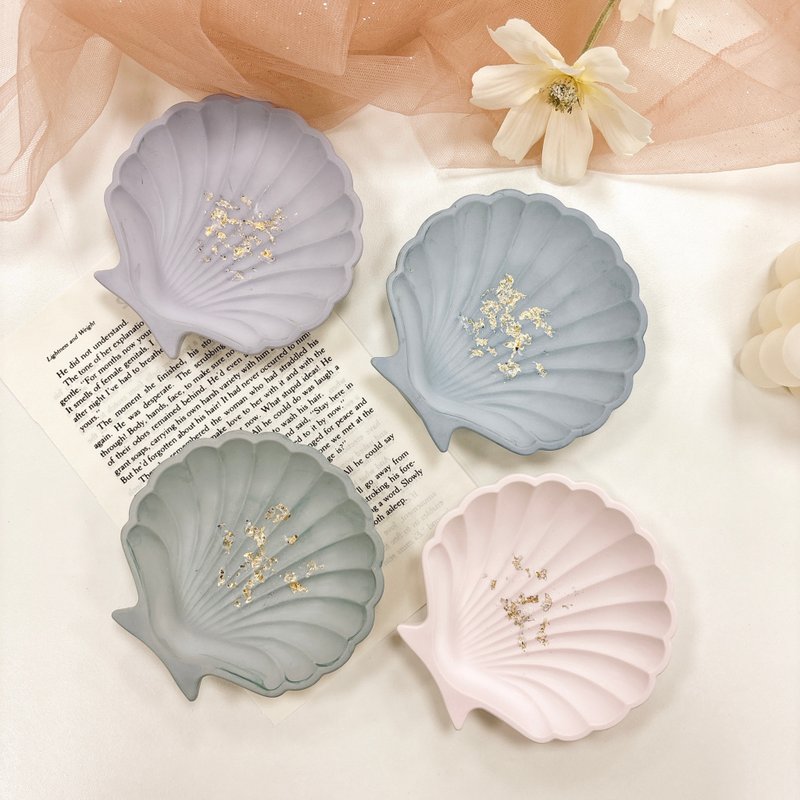 [Valentine's Day Gift] Ornament Fragrance Shell Plate/Gypsum Plate yuflorist - Fragrances - Plants & Flowers Multicolor