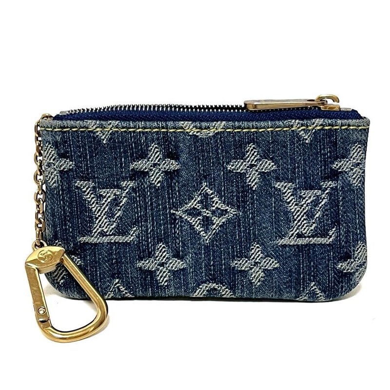 本物 Louis Vuitton ルイヴィトン ポシェ ット・クレ コインケース モノグラムデニム M95343 中古 - 錢包/皮夾/長短夾 - 其他材質 藍色