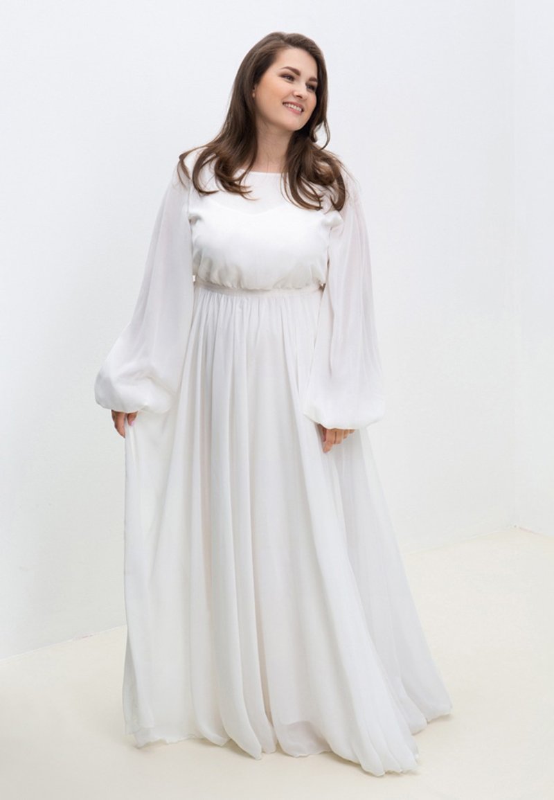 婚紗黃玉加大碼 - 禮服/小禮服 - 聚酯纖維 