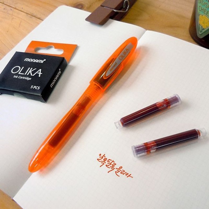 Monami-Rainbow Pen Ink Restricted Group - Orange, MNM22635B - ปากกาหมึกซึม - พลาสติก สีแดง
