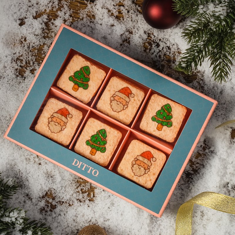 【節慶限定系列 聖誕節】6入達克瓦茲 聖誕 交換禮物 低溫宅配 - 蛋糕/甜點 - 新鮮食材 