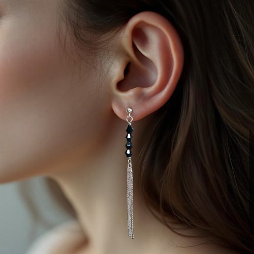 laJewelTale 珠兒綠 美國設計師 | 公爵夫人.黑檀耳環 歐美風 手工耳環 臺灣製