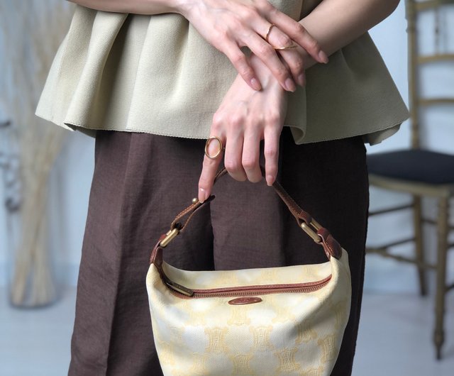 日本直送 名牌中古包 】CELINE セリーヌ パリマカダム ハンドバッグ