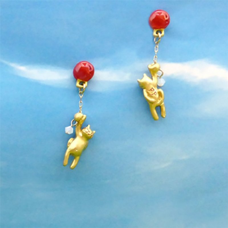 Flying to Nowhere Nariyuki Kase / Earrings PA359 - Earrings & Clip-ons - Other Metals Gold