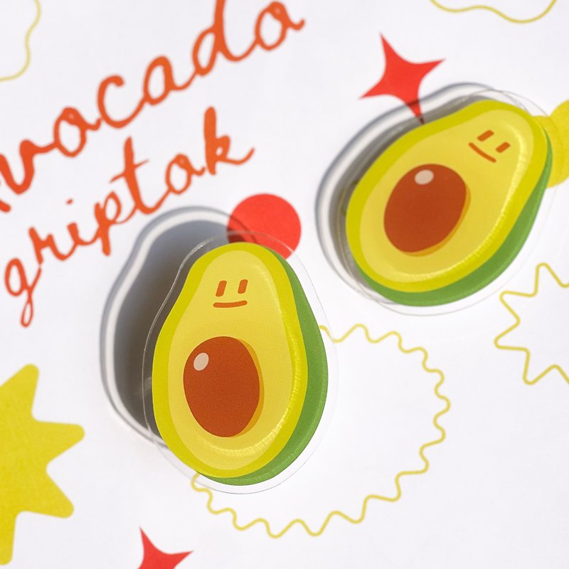 Griptok die cut - Avocado - Phone Stands & Dust Plugs - Acrylic Green