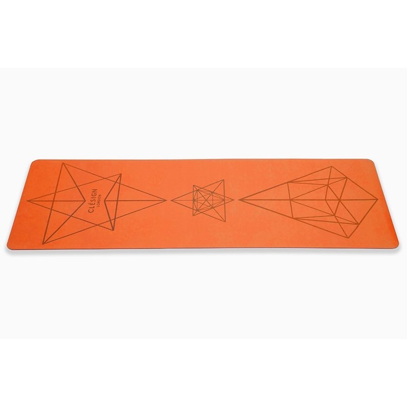 【Clesign】Pro Yoga Mat 瑜珈墊 4.5mm - Orange - 瑜珈墊 - 橡膠 橘色