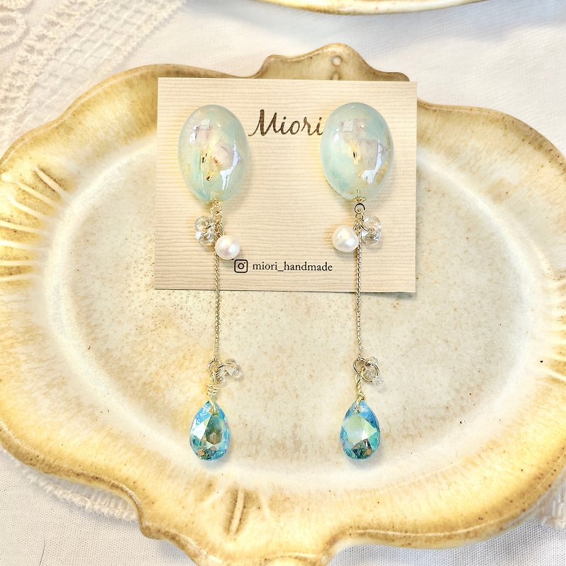 Shizuku UV Jewelry - Earrings & Clip-ons - Resin Blue