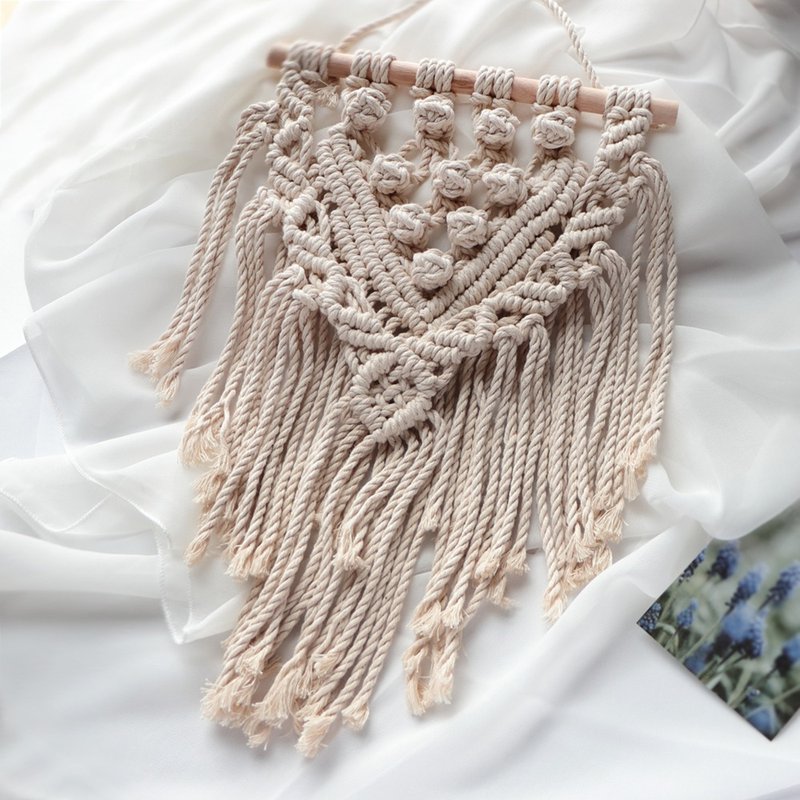 輕奢‧浪漫丨波西米亞風 Macrame 手工編織 居家佈置 掛飾 - 擺飾/家飾品 - 棉．麻 