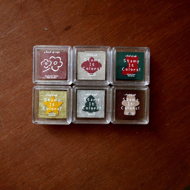 【什物】聖誕期間限定 | 雙色造型印台 - 印章/印台 - 塑膠 多色