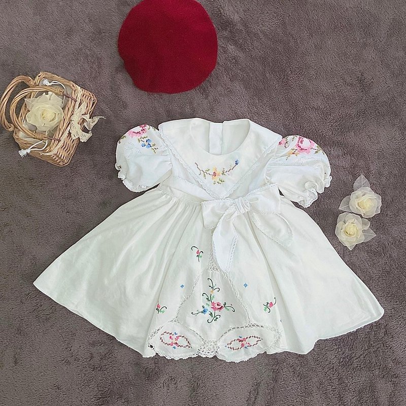 Vintage embroidery dress - Kids' Dresses - Cotton & Hemp 