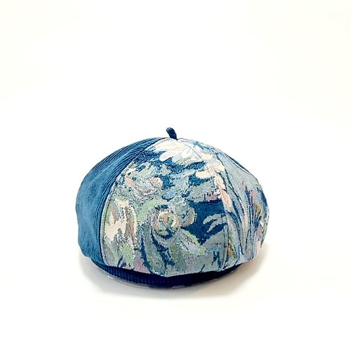 HiGh MaLi 【HiGh MaLi】文藝復興系列-藍/貝蕾帽/畫家帽#藝術#古著#歐洲風