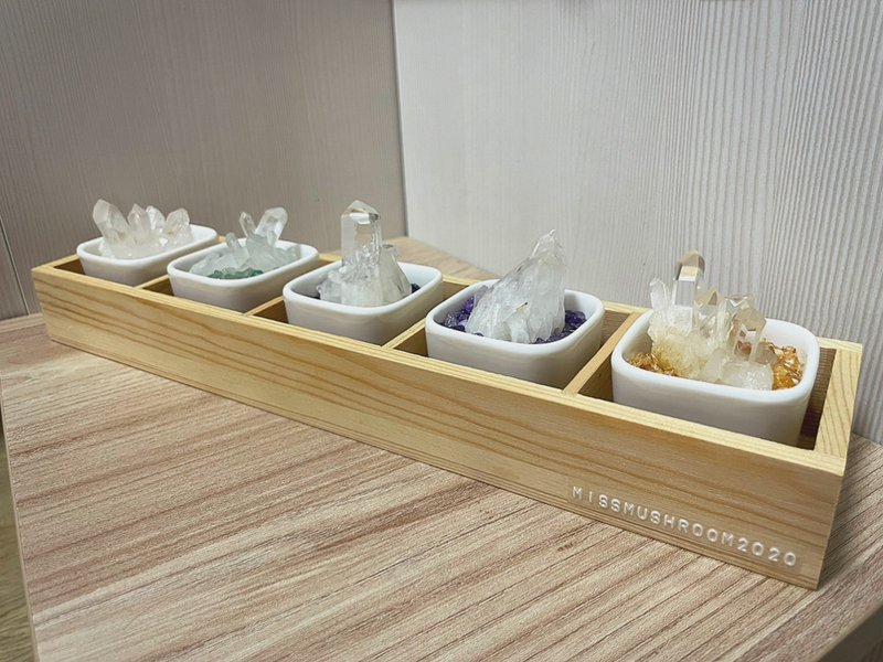 Spot | Five Elements Series Crystal Essential Oil Basin | Fragrance | Home Decoration - ของวางตกแต่ง - คริสตัล ขาว