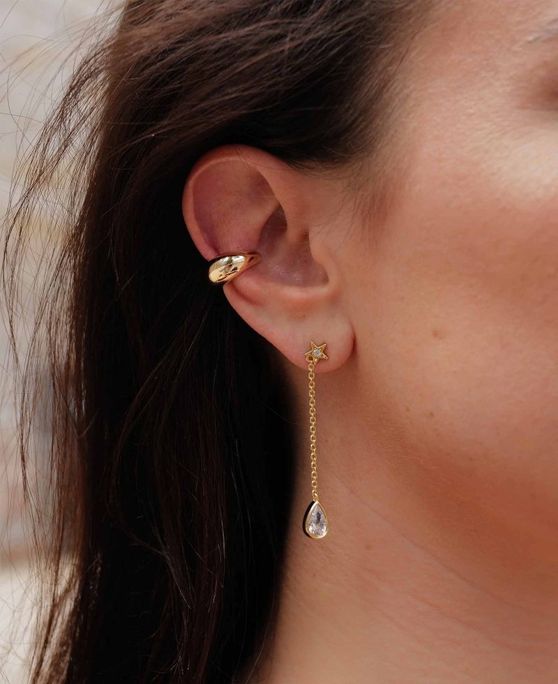 Betsy Chunky Ear Cuff | Sachelle Collective - ต่างหู - เครื่องประดับ สีทอง