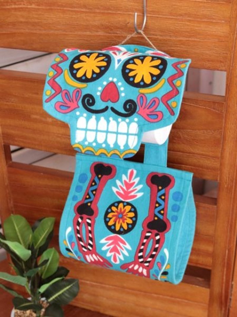 Pre-ordered Mexican skull head roll toilet paper set (three colors) ISAP7273 - อื่นๆ - ผ้าฝ้าย/ผ้าลินิน หลากหลายสี