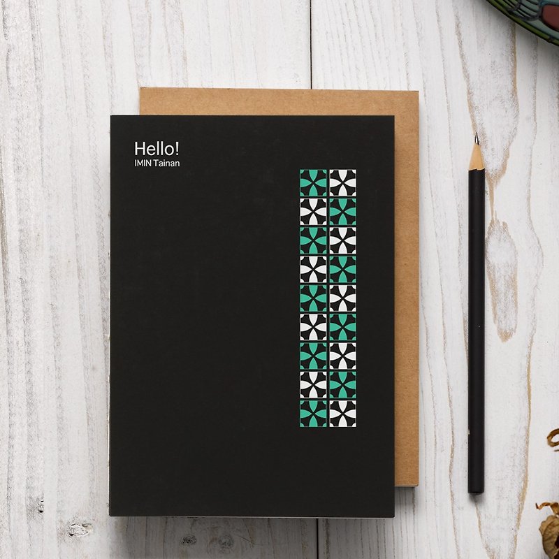 Tile design series hand-line glue-bound notebook - สมุดบันทึก/สมุดปฏิทิน - กระดาษ หลากหลายสี