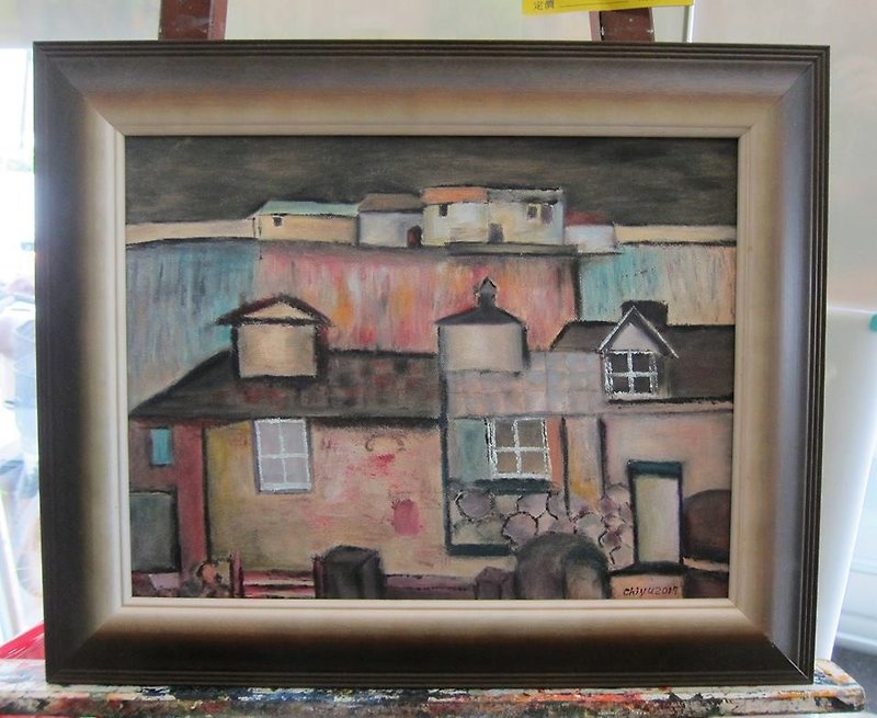 Zhang Qi-yu oil painting creation (memory of the old house) - Posters - Other Materials 