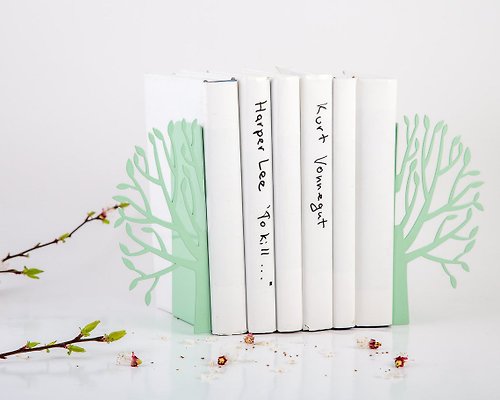 Design Atelier Article Metal Bookends - Spring Mint - // modern home nursery decor // FREE SHIPPING //