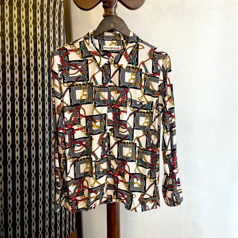 Hollywood Rich.& Graphic Shirt - Women's Shirts - Other Man-Made Fibers Multicolor