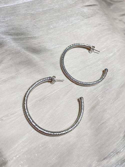 Nozomi Jewelry │尋找美好事物的輕珠寶品牌 純銀C字耳環│義大利工藝系列